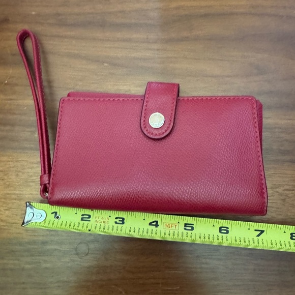 Coach Red Wristlet Wallet - Picture 1 of 4